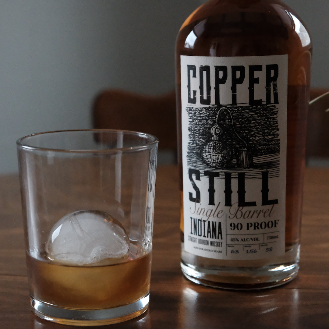 Copper Still Bourbon on the rocks